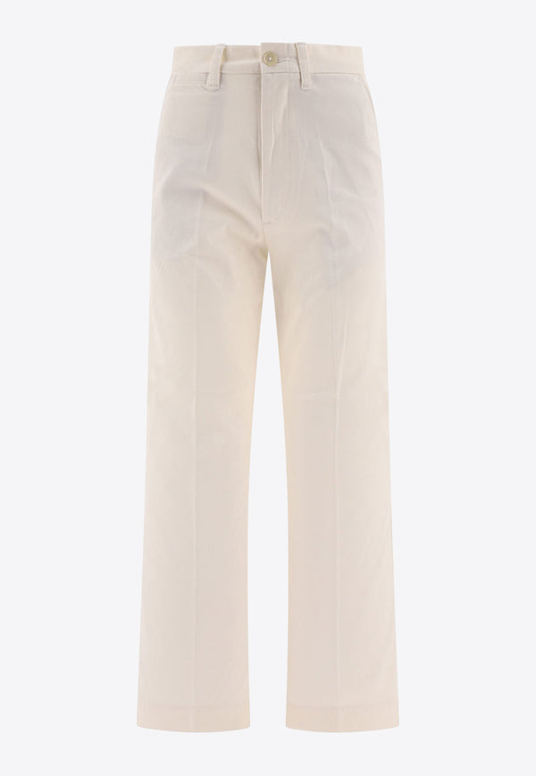 Polo Ralph Lauren Flared Chino Pants White 211873988002WARM WHITE_e23a8ca5-a81e-44b9-9d51-7be0a9d977e6