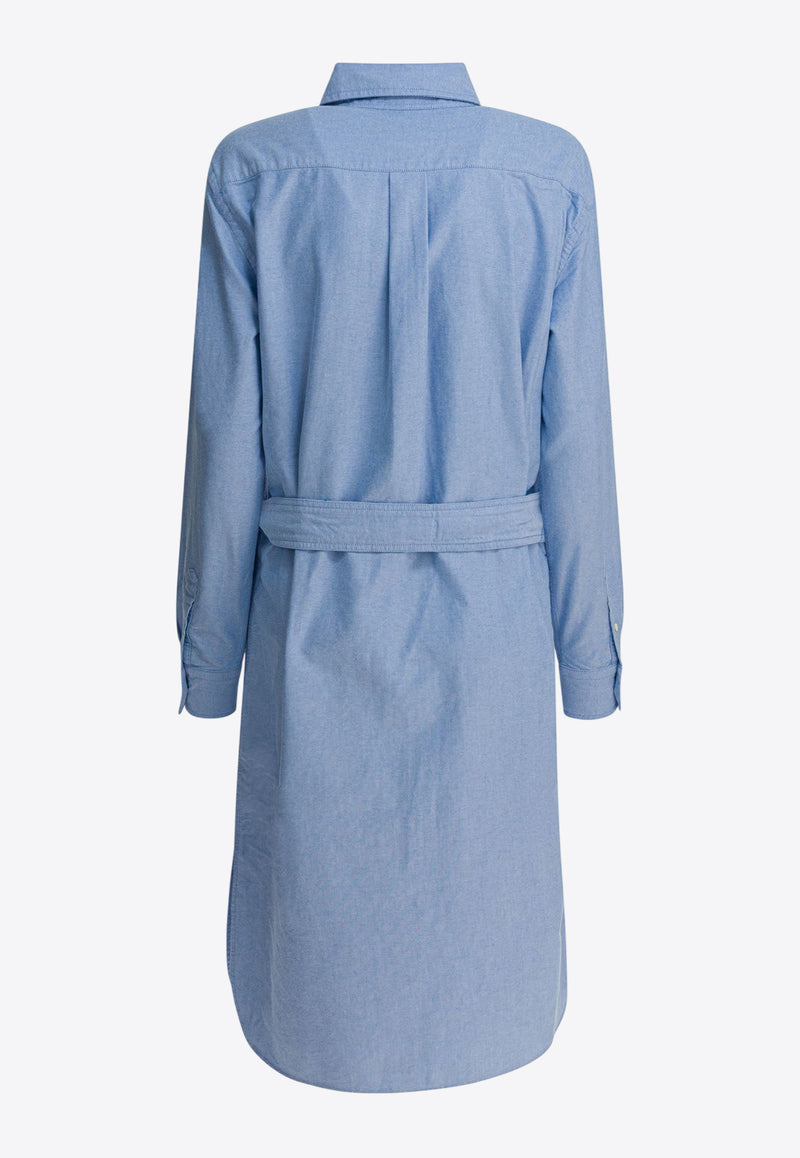 Polo Ralph Lauren Oxford Midi Shirt Dress Light Blue 211928804002BSR BLUE_1ea990c6-9ee6-423f-b1a8-6f9ebd664793
