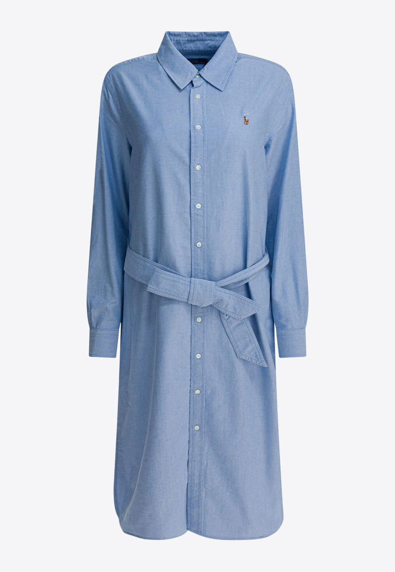 Polo Ralph Lauren Oxford Midi Shirt Dress Light Blue 211928804002BSR BLUE_1ea990c6-9ee6-423f-b1a8-6f9ebd664793