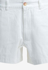 Polo Ralph Lauren Embroidered Logo Mini Chino Shorts White 211963798002DECKWASH WHITE_f19787a0-0e84-4648-b4ec-b2f2c33c4340
