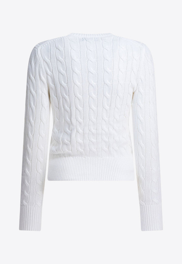 Polo Ralph Lauren Cable Knit Logo Cardigan White 211971868007WHITE_917ae345-b3a5-4616-a017-65eb4d936e80