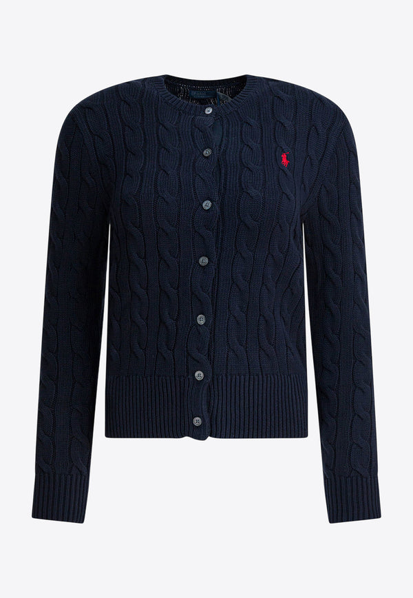 Polo Ralph Lauren Cable Knit Logo Cardigan Blue 211971868008HUNTER NAVY_424aba2a-f177-4ede-98c0-20d56a8c2b02