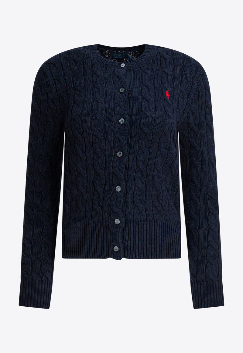 Polo Ralph Lauren Cable Knit Logo Cardigan Blue 211971868008HUNTER NAVY_424aba2a-f177-4ede-98c0-20d56a8c2b02