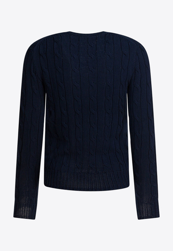 Polo Ralph Lauren Cable-Knit Logo Sweater Blue 211971869008HUNTER NAVY_6ba51930-cd1a-4912-a6ee-faf3ac6e7275