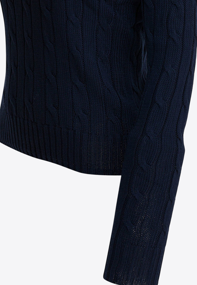 Polo Ralph Lauren Cable-Knit Logo Sweater Blue 211971869008HUNTER NAVY_6ba51930-cd1a-4912-a6ee-faf3ac6e7275