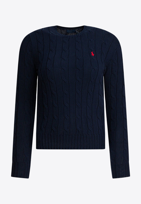 Polo Ralph Lauren Cable-Knit Logo Sweater Blue 211971869008HUNTER NAVY_6ba51930-cd1a-4912-a6ee-faf3ac6e7275