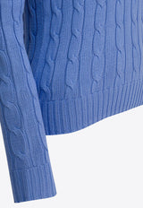 Polo Ralph Lauren Cable-Knit Logo Sweater Light Blue 211971869009NEW LICHTFIELD BLUE_a1f3220b-7a4a-429f-9ac4-2305434eba85