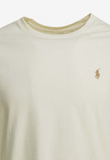 Polo Ralph Lauren Logo Crewneck T-shirt Cream 710671438350PARCHMENT CREAM_dd6007c5-e8fa-4881-bd5e-7a8186466d5c