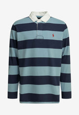 Polo Ralph Lauren Rugby Striped Polo T-shirt Blue 710717116503POWDER BLUE_be408a28-e218-4072-8cee-331feafd380c
