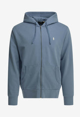 Polo Ralph Lauren Logo Embroidered Zip-Up Hooded Sweatshirt Blue 710916692500BRISTOL BLUE_14481e39-eca4-48be-aef1-004b3abb6d2d