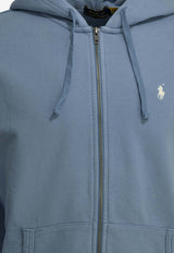 Polo Ralph Lauren Logo Embroidered Zip-Up Hooded Sweatshirt Blue 710916692500BRISTOL BLUE_14481e39-eca4-48be-aef1-004b3abb6d2d