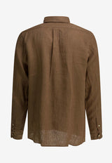 Polo Ralph Lauren Logo Linen Shirt Brown 710966294505RL BROWN_89eb3145-a664-4ee3-b1be-f719b88dea72