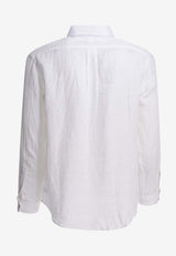 Polo Ralph Lauren Logo Linen Shirt White 710966294506WHITE_89c97a03-3e38-46c2-b05a-ece619a35eca