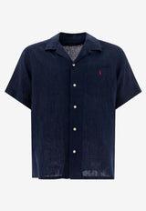 Polo Ralph Lauren Buttoned Logo Shirt Blue 710966421001NEWPORT NAVY_a34de221-b77a-496f-abb7-fa6c93a8cef6