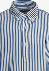 Polo Ralph Lauren Stripe Long-Sleeved Shirt Light Blue 710B155950083249D WHITE BLUE_346e9f69-8698-4e97-a4a3-50dce0d4b92d