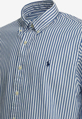 Polo Ralph Lauren Stripe Long-Sleeved Shirt Light Blue 710B155950083249D WHITE BLUE_346e9f69-8698-4e97-a4a3-50dce0d4b92d