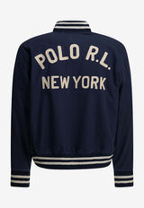 Polo Ralph Lauren Logo Bomber Jacket Blue 710P05069001NEWPORT NAVY_216646a3-7db6-4904-9fc1-abd032c41b05