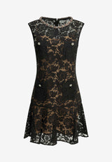 Self-Portrait Floral Lace Mini Dress  Black SS26-164SB-BBLACK_b8ade175-29e4-4b72-8415-4b196448d548
