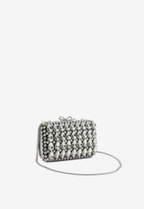 Self-Portrait Crystal Embellished Clutch Bag Silver SS26-305A-BBLACK_ae40f2c5-02a5-4b4c-a5cd-1a020ae4e3f0