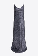Semper All-Over Sequined Maxi Dress Gray 42584404PIOMBO_38daadd1-5f2f-470c-9b04-71a0536f09df