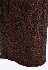 Semper Sequined Midi Pencil Skirt Brown 45204336CAFFE_cd46469e-604c-4a75-ab1a-39530a1aa6f1