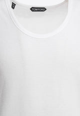 Tom Ford Logo Embroidered Tank Top White JCN014JMC110WAB_a54563a0-060a-4e7d-8390-d0400ac4a701