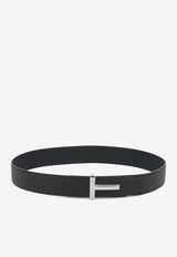 Tom Ford Reversible T Icon Belt  Brown