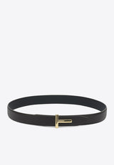 Tom Ford Reversible T Icon Belt  Brown