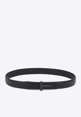 Tom Ford Reversible T Icon Belt  Black