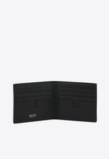 Tom Ford Small Grain Leather Bifold Wallet  Black