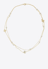 Tory Burch Logo-Pendant Necklace Gold