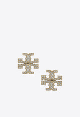 Tory Burch Crystal-Embellished Earrings Gold