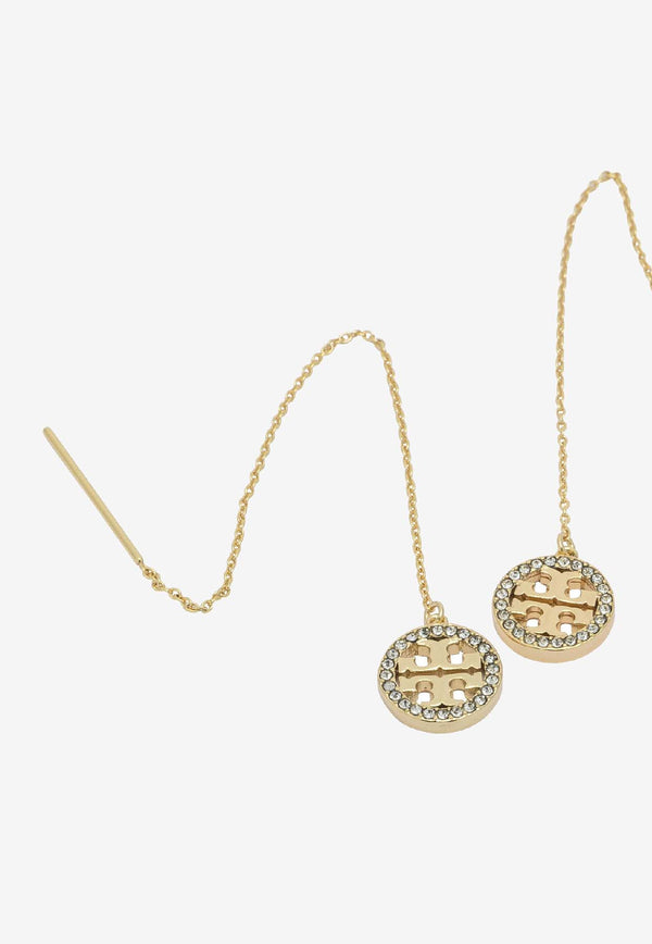 Tory Burch Icon Crystal Paved Drop Threader Earrings Gold 171659783_4438e470-2c05-4399-9748-08a8c2c4e79e