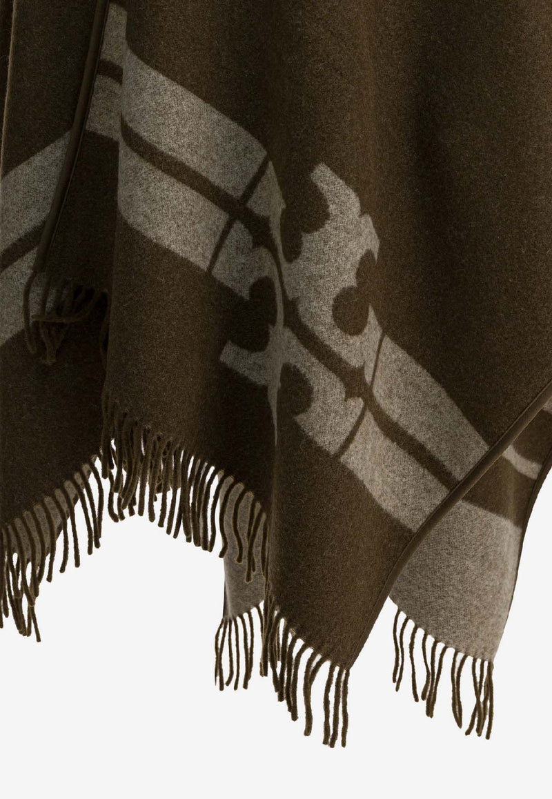Tory Burch Wool Fringed Poncho Brown 171968207_831daaf7-a54a-4019-bdff-a89cfdabc660