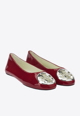 Tory Burch Reva Patent Leather Ballet Flats Burgundy 173536675_2193e1f0-cb45-4544-beed-c4de9124074d