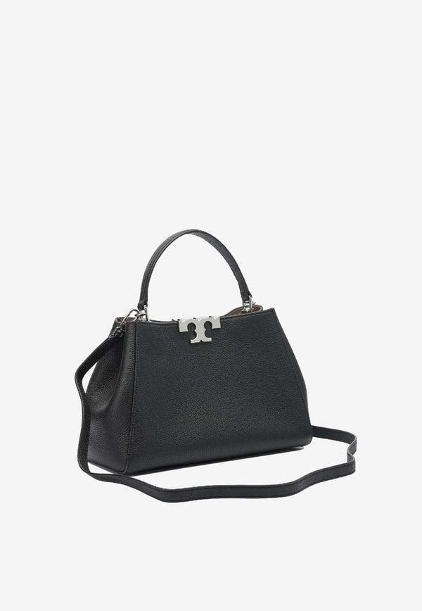 Tory Burch Eleanor Soft Satchel Leather Handbag Black 174980001_ef24d222-06ca-45fa-8301-158e1d186065