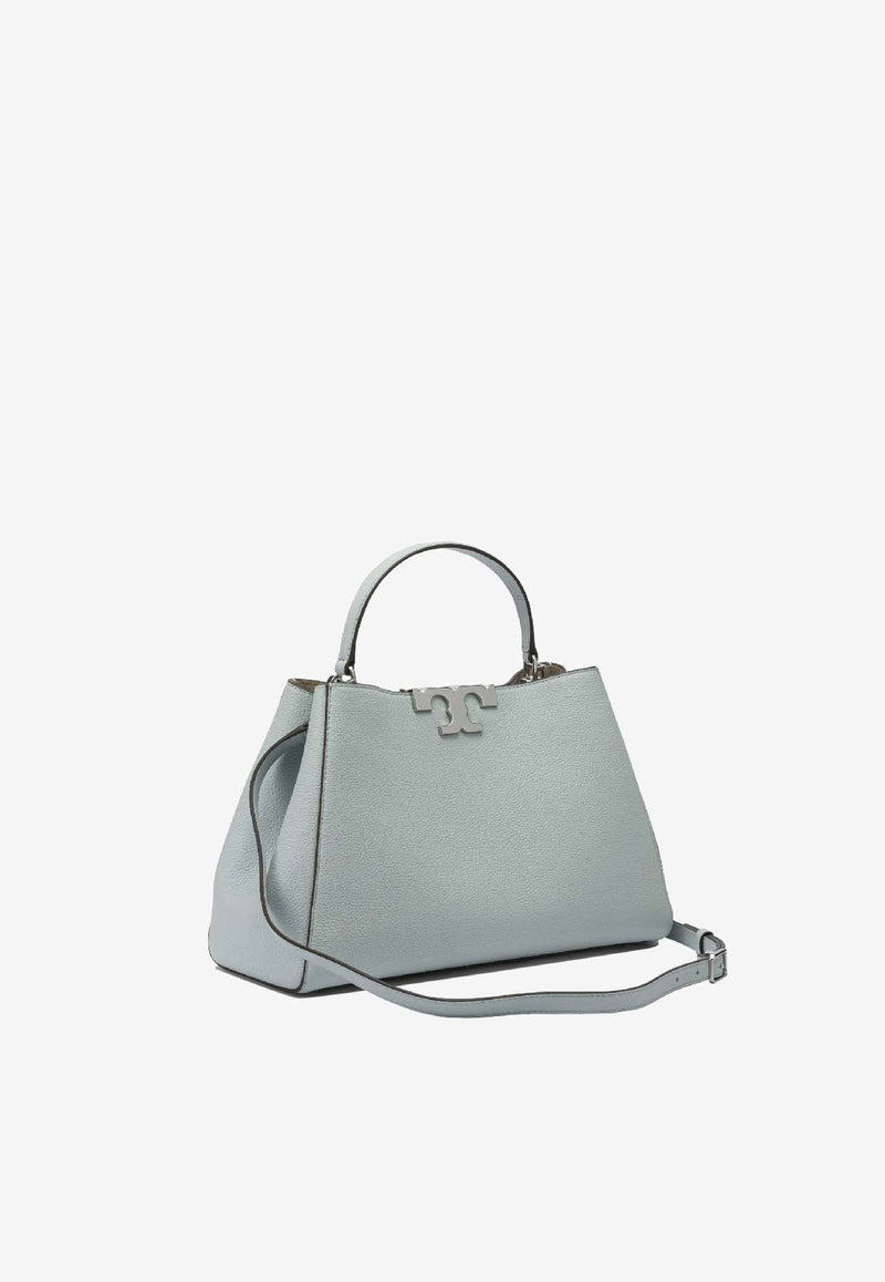 Tory Burch Eleanor Soft Satchel Leather Handbag Light Blue 174980400_75988609-6687-4b34-ba45-728c9be125d3