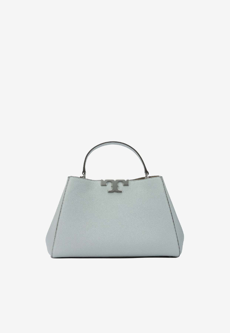 Tory Burch Eleanor Soft Satchel Leather Handbag Light Blue 174980400_75988609-6687-4b34-ba45-728c9be125d3