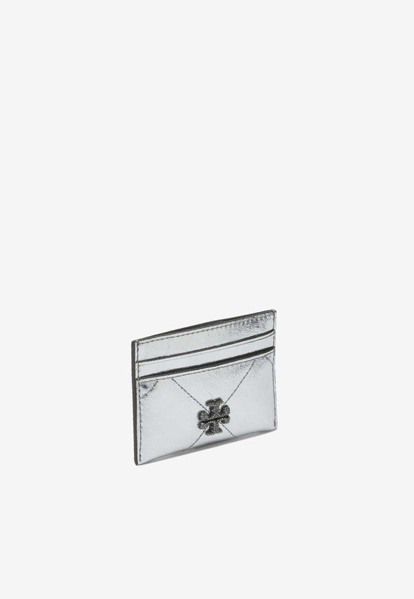Tory Burch Leather Card Case Silver 175016040_e725254e-edb6-4542-858d-4cdbb0bdd4a7