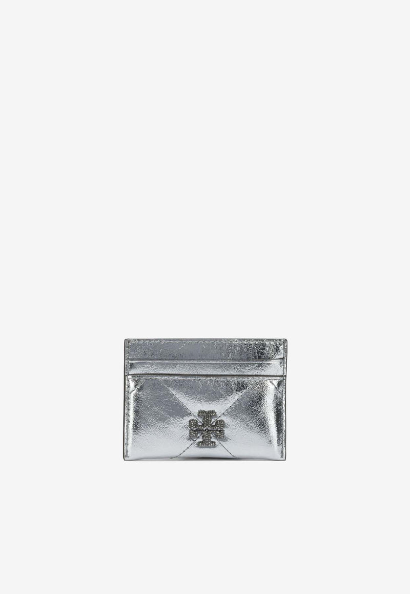 Tory Burch Leather Card Case Silver 175016040_e725254e-edb6-4542-858d-4cdbb0bdd4a7