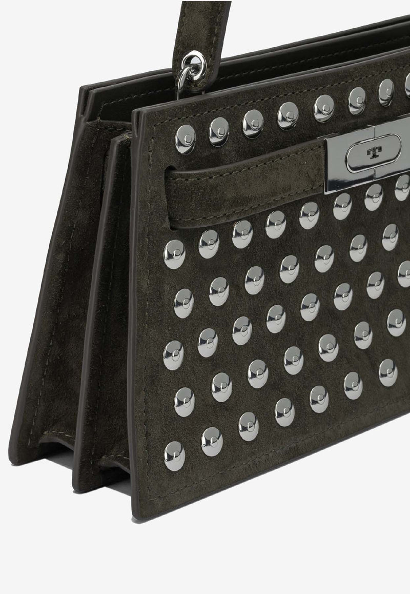 Tory Burch Mini Lee Radziwill Studded Suede Handbag Green 175017301_dd0ab4a0-4fe7-46f0-86ef-48ec37c3157f