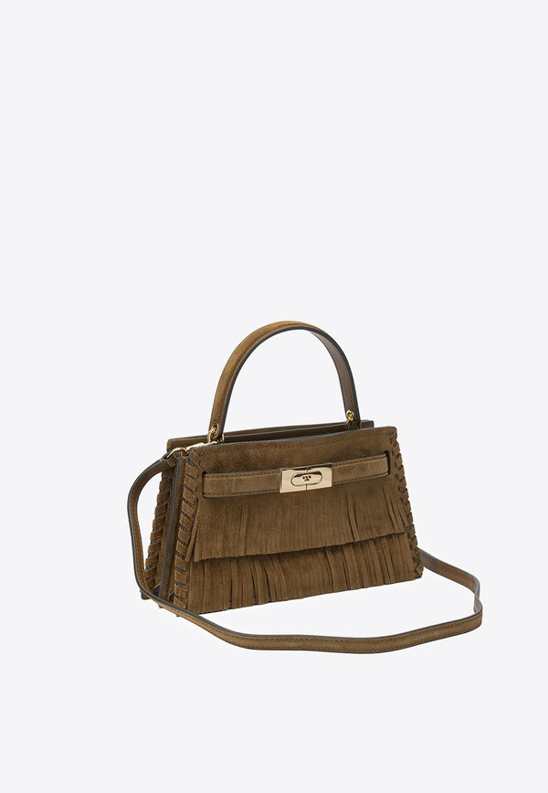Tory Burch Lee Radziwill Fringed Suede Top Handle Bag Brown 175019200_d229e7c4-7322-4d2f-bf64-07f2b2735ffc