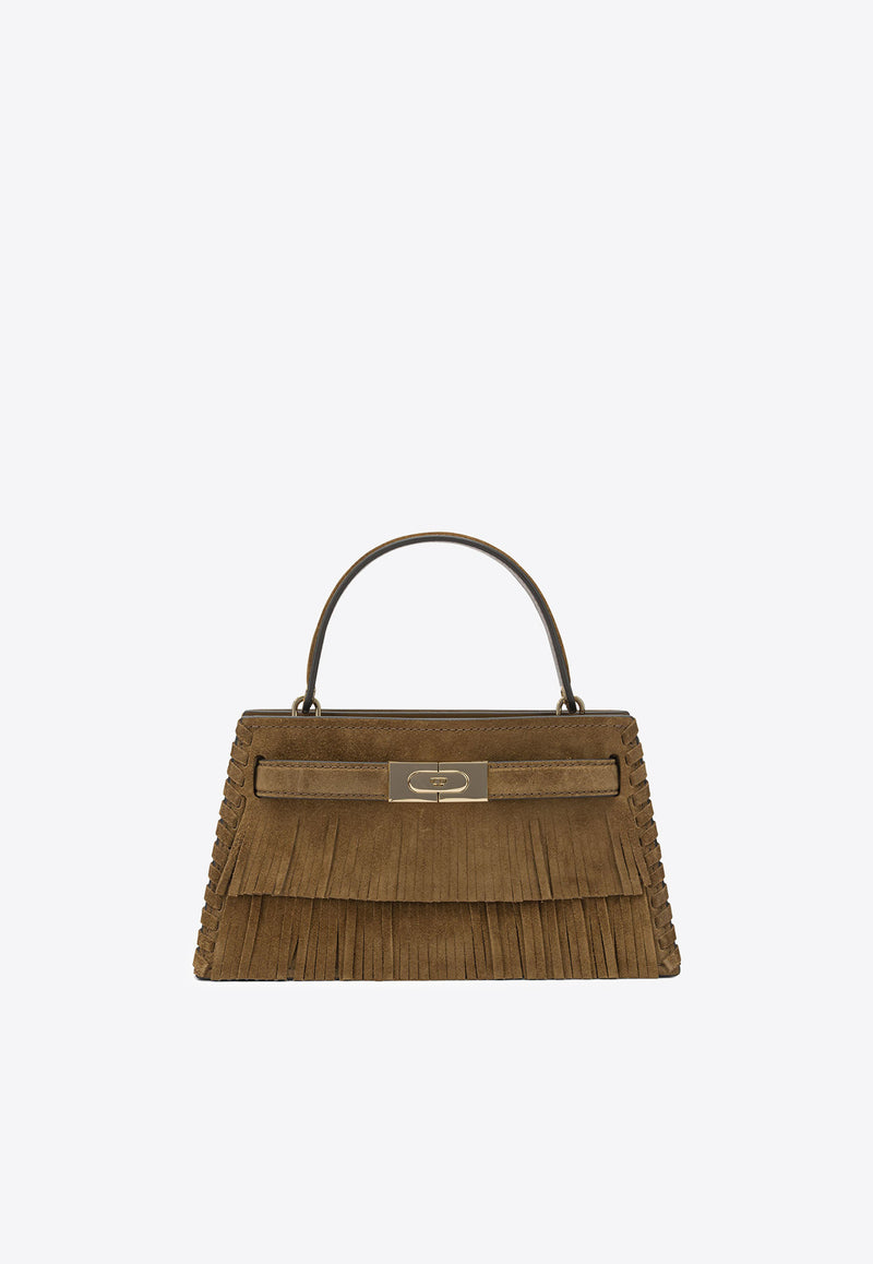 Tory Burch Lee Radziwill Fringed Suede Top Handle Bag Brown 175019200_d229e7c4-7322-4d2f-bf64-07f2b2735ffc