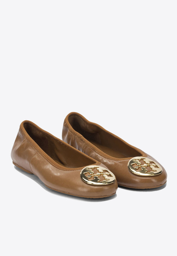 Tory Burch Reva Leather Ballet Flats Brown 175134240_f1022660-89bb-48de-a29d-c7695793bebf