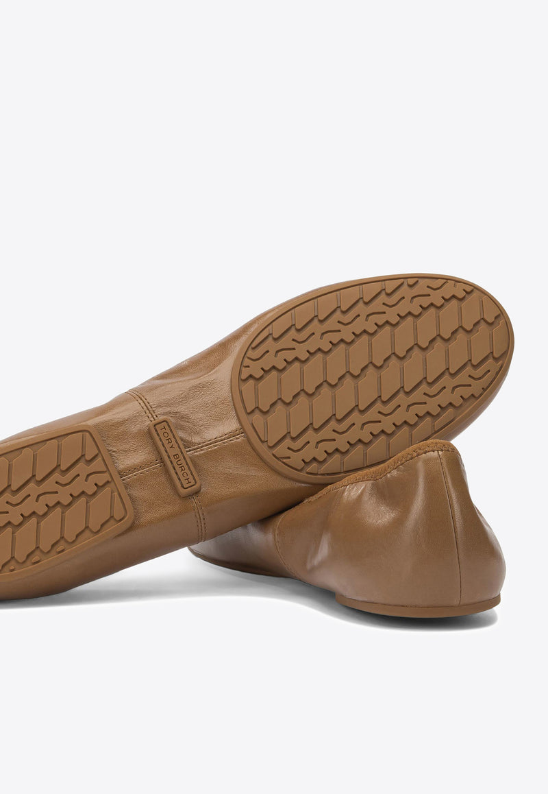 Tory Burch Reva Leather Ballet Flats Brown 175134240_f1022660-89bb-48de-a29d-c7695793bebf