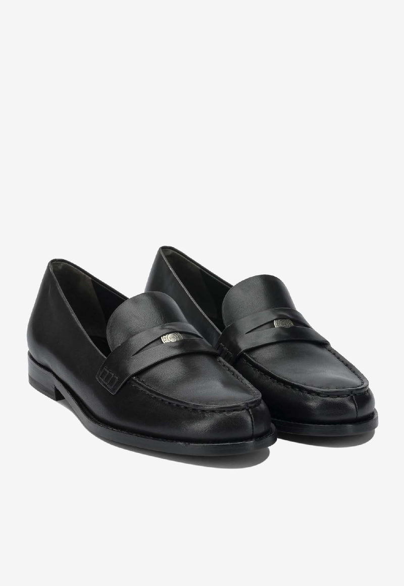 Tory Burch Classic Penny Loafers in Calf Leather Black 176572006_fa3b1a62-c16b-45fe-93dc-f7d12e15c1a7