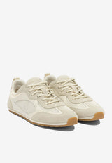 Tory Burch Field Suede and Mesh Low-Top Sneakers 176839250_0292f6dd-bd58-4c9e-ba7e-7457a845f3ed