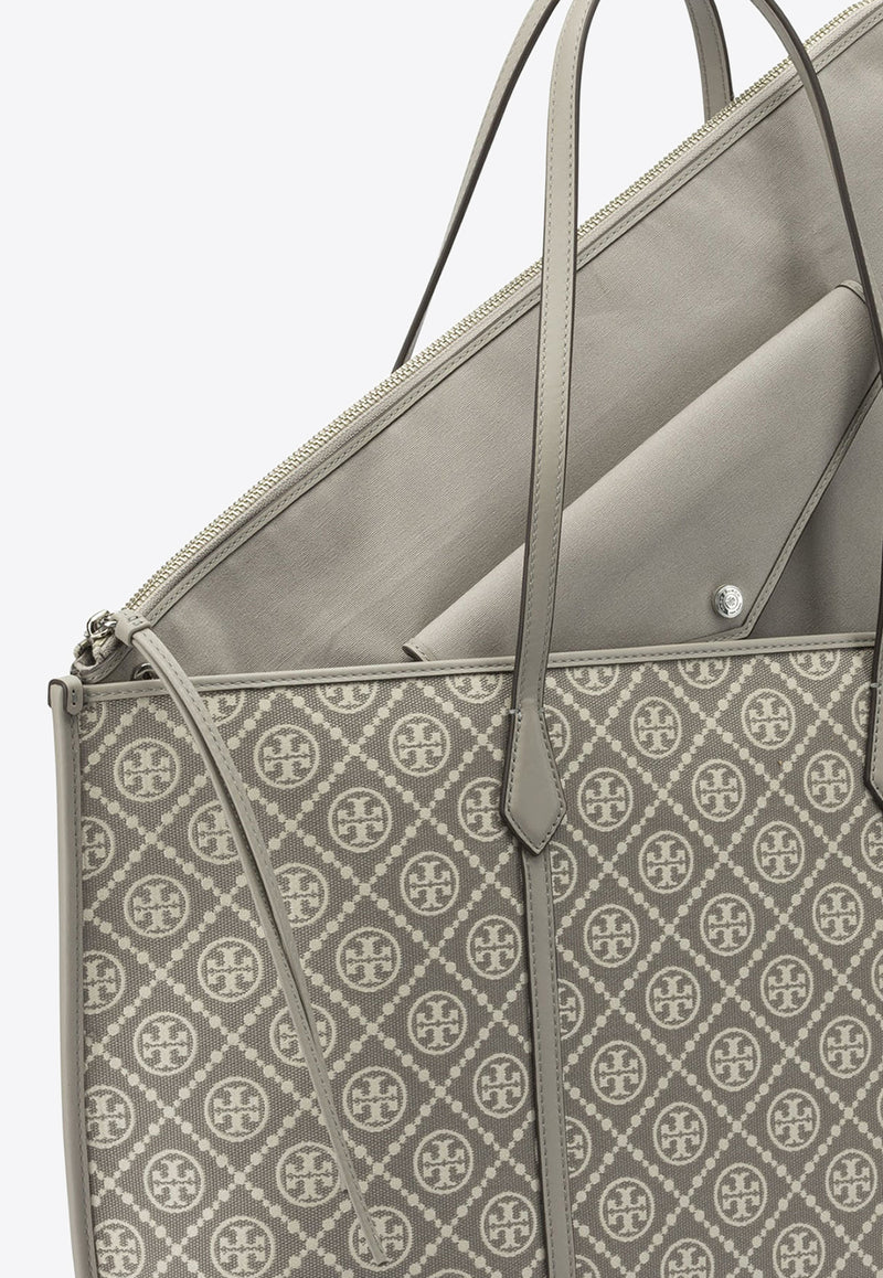 Tory Burch Perry T Monogram Tote Bag Gray 178182020_9e08f99f-1898-4c25-aa55-dd51bc37b990