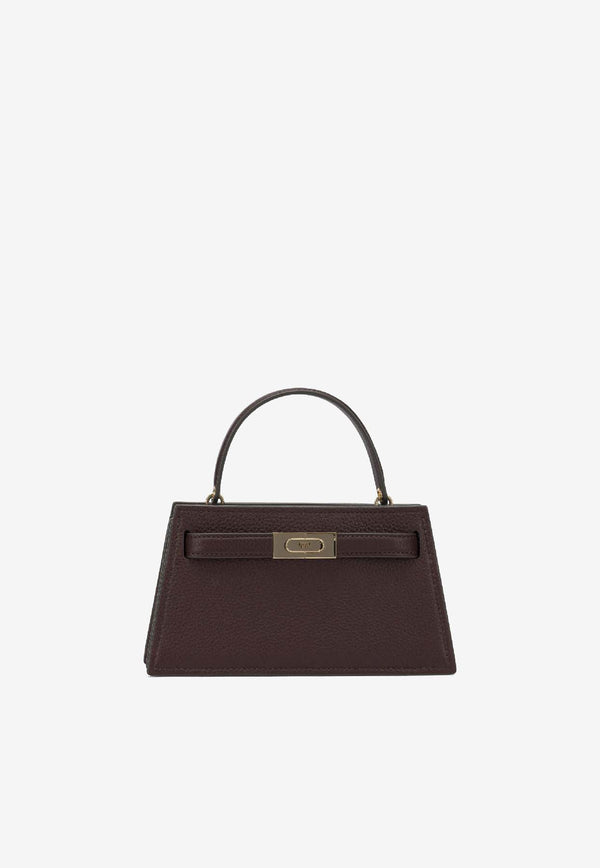 Tory Burch Mini lee Radziwill Pebbled Leather Handbag Bordeaux 178252500_e6491b60-285d-4af8-abd9-09d5720675c4