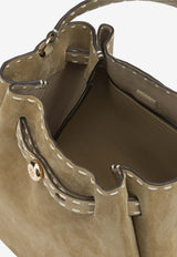 Tory Burch Small Romy Pick Stitch Suede Bucket Bag Beige 178664250_c8300848-80c1-4bcf-9573-eb19c4e69cb8